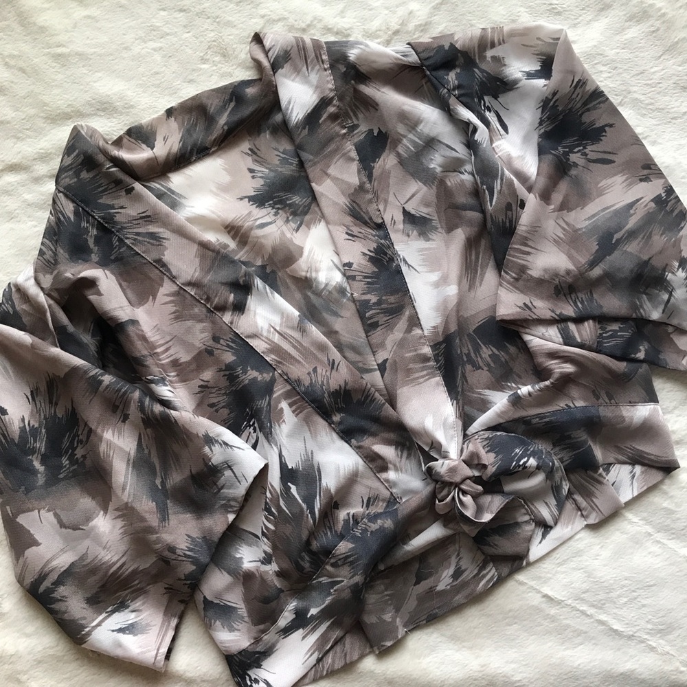 Tropical Cover Up Crop Top